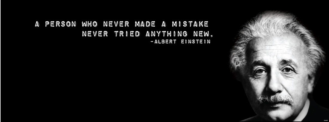 A PERSON WHO NEVER MADE A MISTAKE NEVER TRIED ANYTHING NEW - ALBERT EINSTEIN