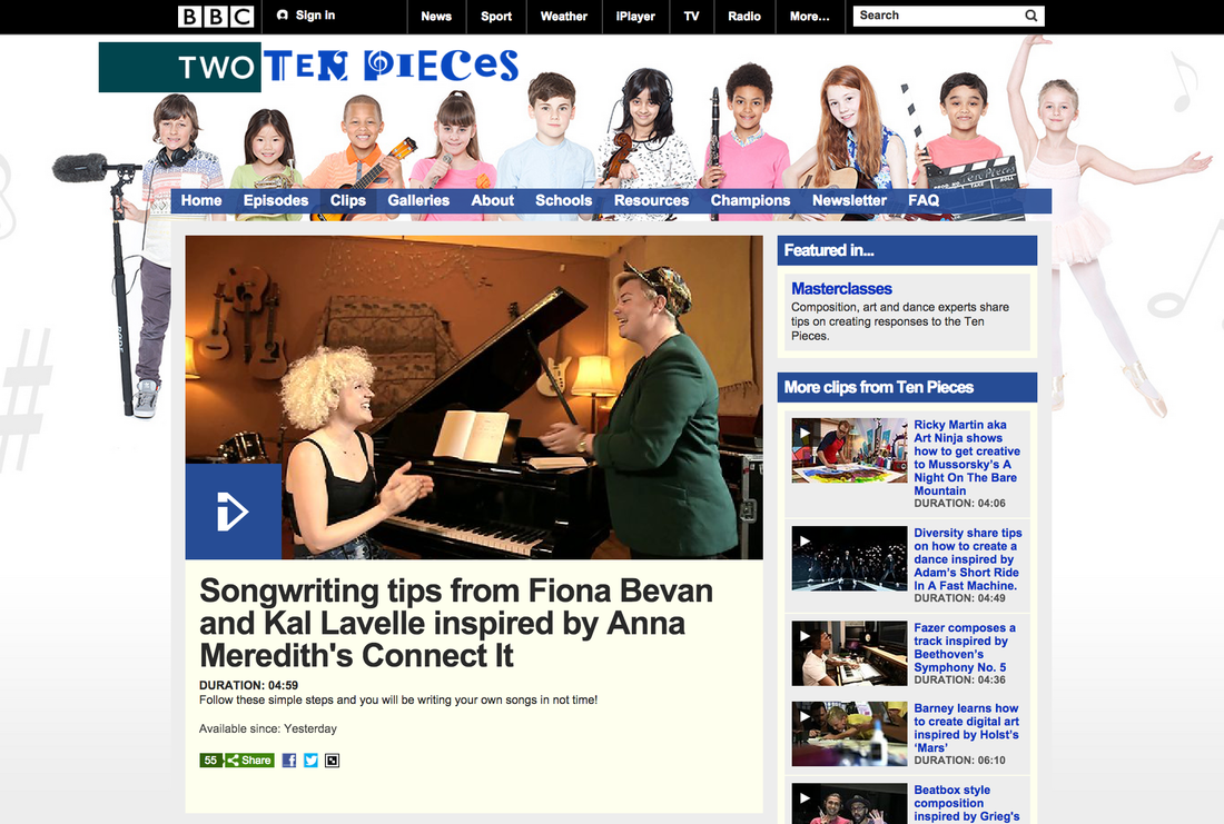 Kal Lavelle Fiona Bevan BBC Ten Pieces Songwriting Tips